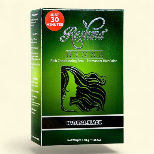Reshma Henna, Natural Black, 30 Minute, 1 Pack