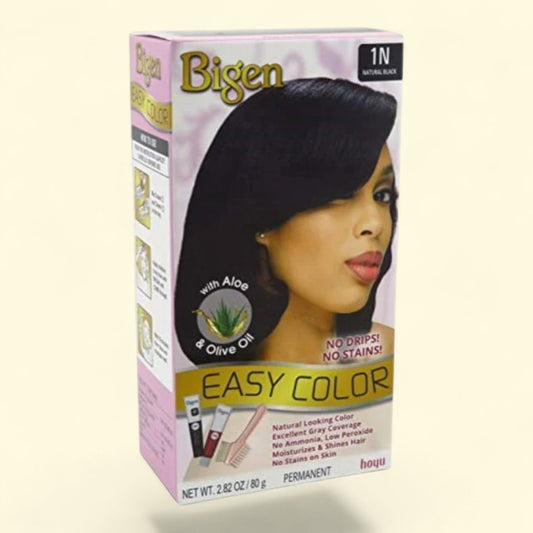 Bigen Easy Color Permanent Hair Dye, Natural Black, 2.82 oz.