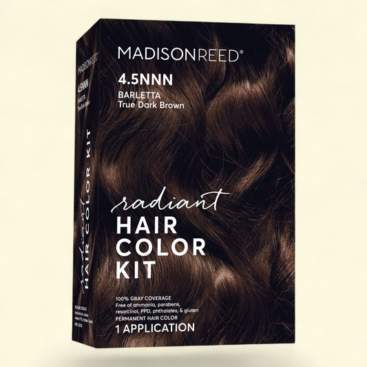 Madison Reed Permanent Hair Color Kit, Barletta (4.5NNN), True Dark Brown, 1 Pack
