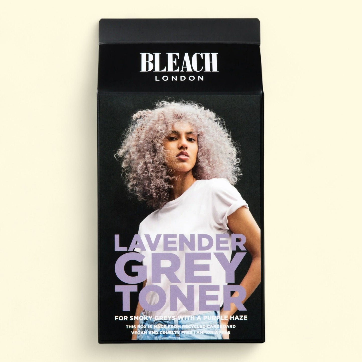 Bleach London Lavender Grey Toner Kit, Semi-Permanent Dye,  Box Kit, 1 pack