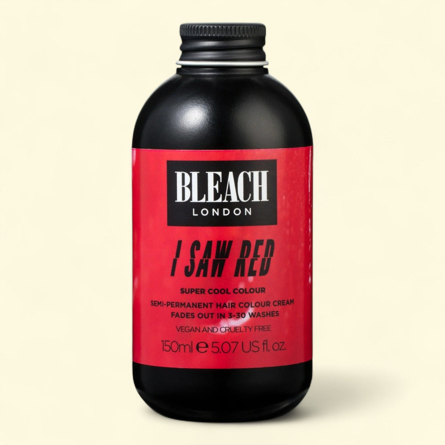 Bleach London Super Cool Color Semi-Permanent Hair Color Cream, I Saw Red, 5.07 oz