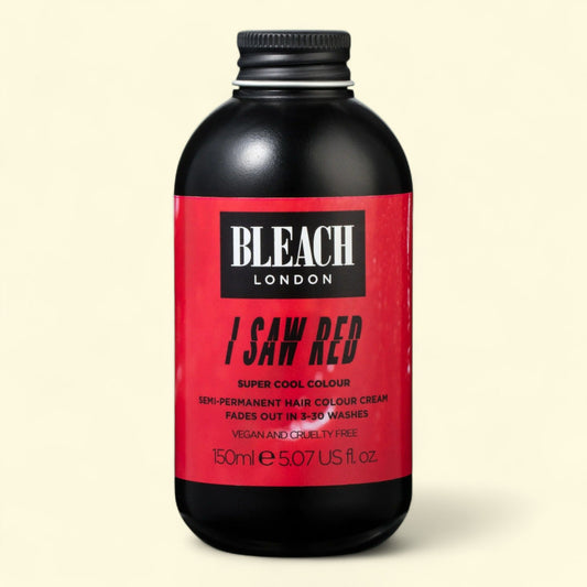 Bleach London Super Cool Color Semi-Permanent Hair Color Cream, I Saw Red, 5.07 oz