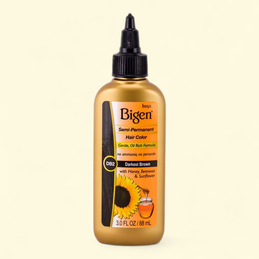 Bigen Semi-Permanent Haircolor, Darkest Brown DB2,  Female, Adult, All Hair Types, 3.0 fl. oz