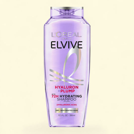 L'Oreal Paris Elvive Hyaluron Plump Hydrating Shampoo, 13.5 fl oz.