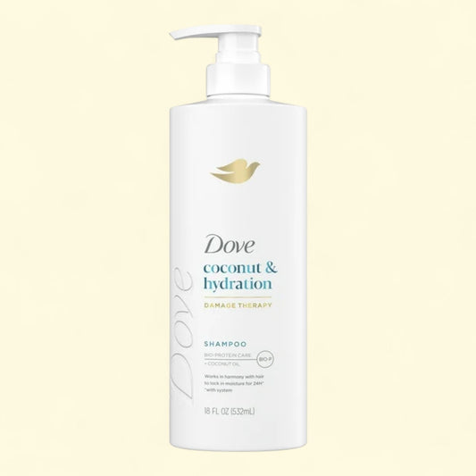 Dove Shampoo, Coconut & Hydration, 18 oz
