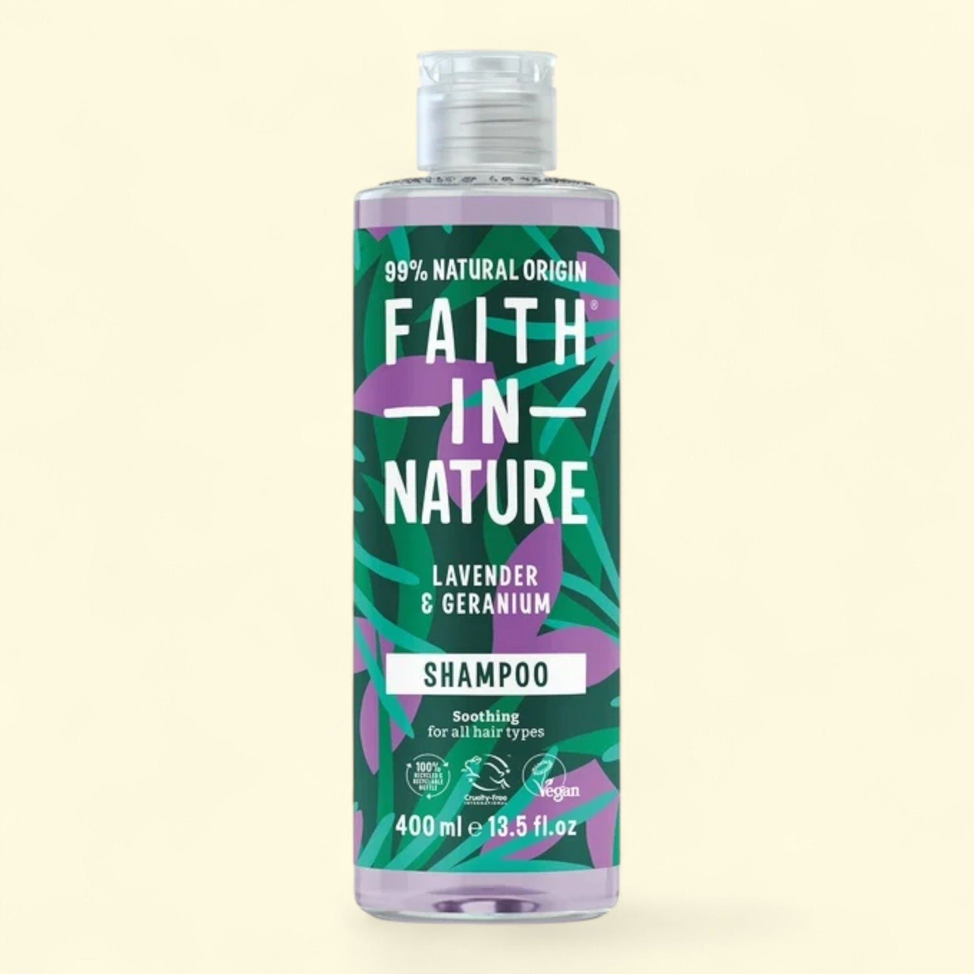Faith In Nature Shampoo, 13.5 fl oz, Lavender & Geranium — authentic US product shipped worldwide by Treatspree