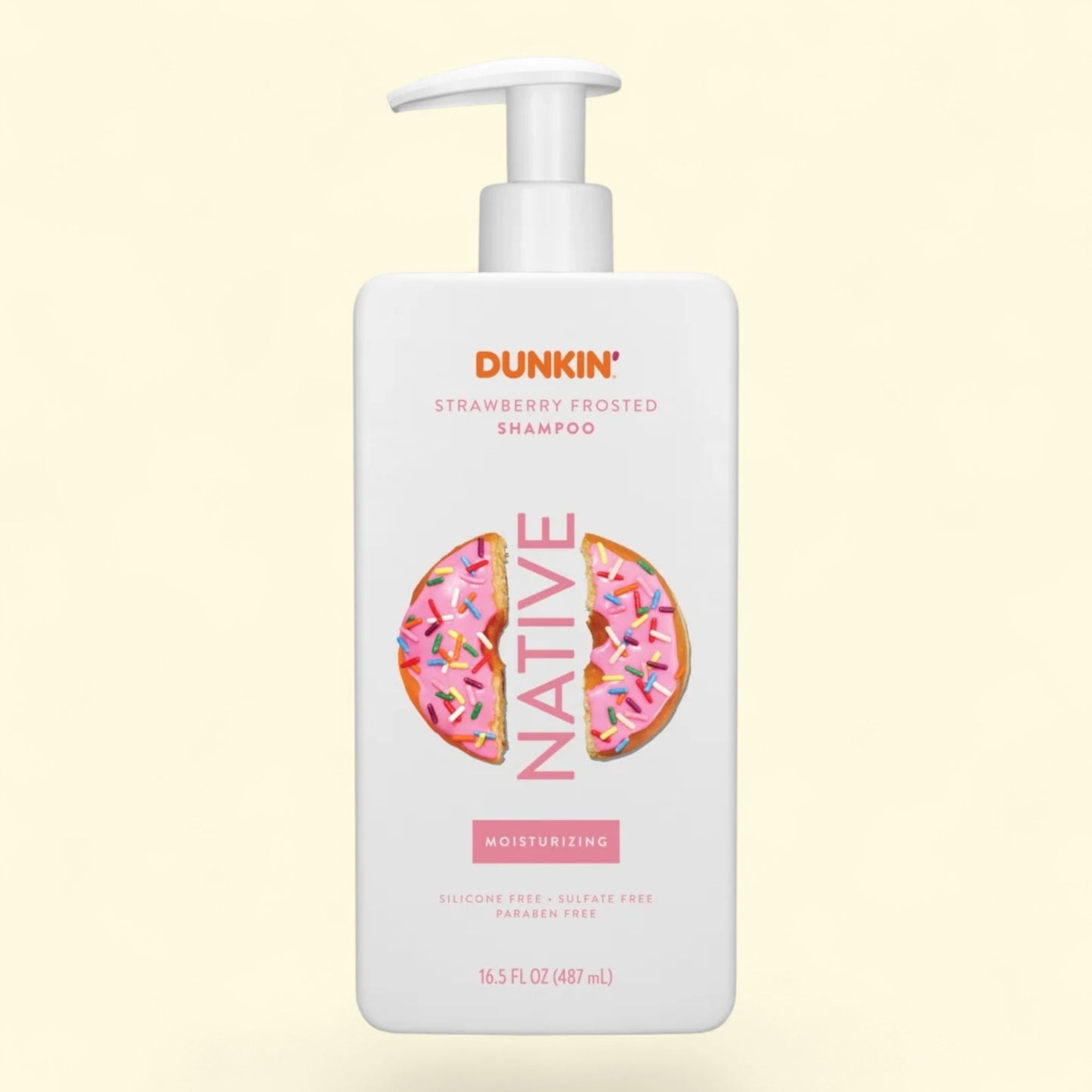 Native Dunkin' Moisturizing Shampoo, Strawberry Frosted, 16.5 oz