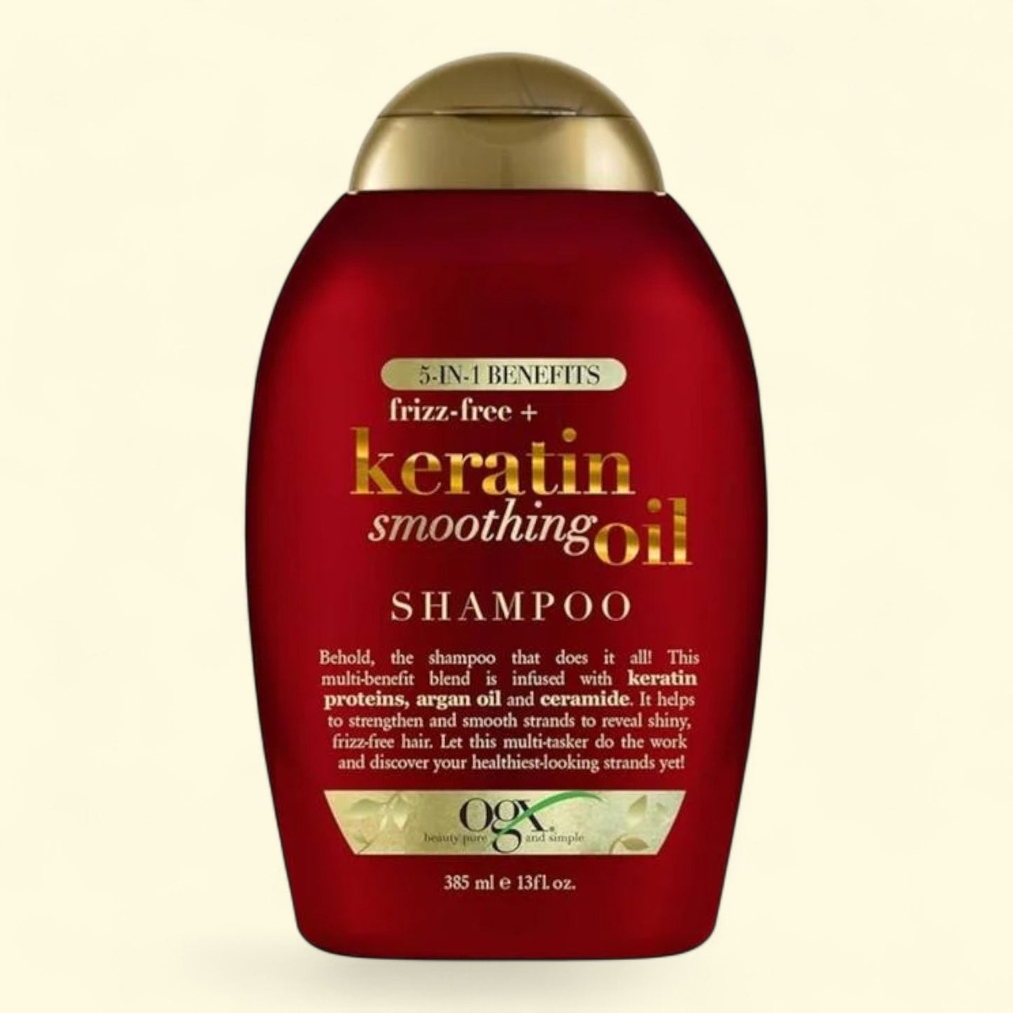 Frizz-Free Keratin Smoothing Oil Shampoo,13 fl. oz.