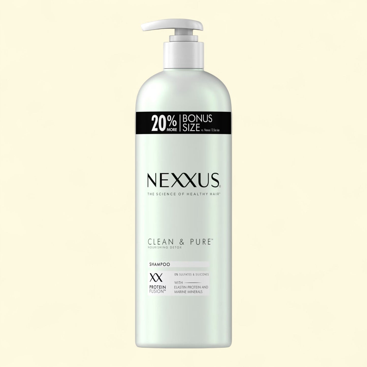 Nexxus Clean & Pure Daily Shampoo, 16.5 oz