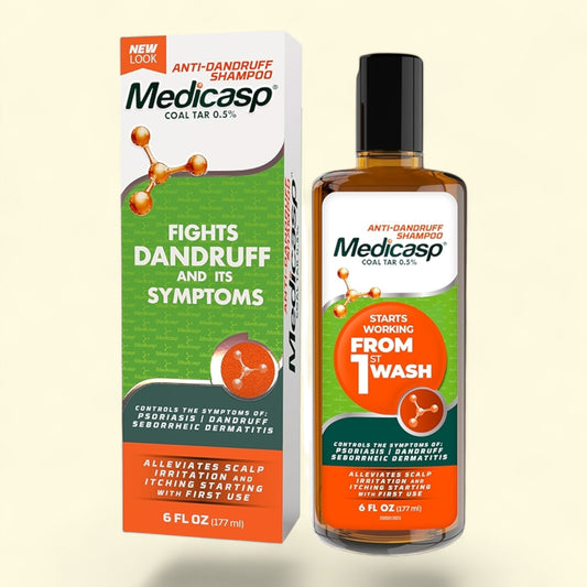 Medicasp Coal Tar Dandruff Shampoo, 6 fl oz