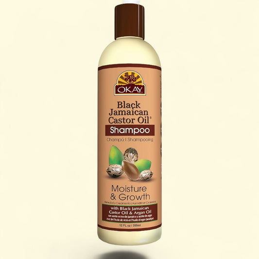 Okay Pure Naturals Black Jamaican Castor Oil Shampoo, 12 oz