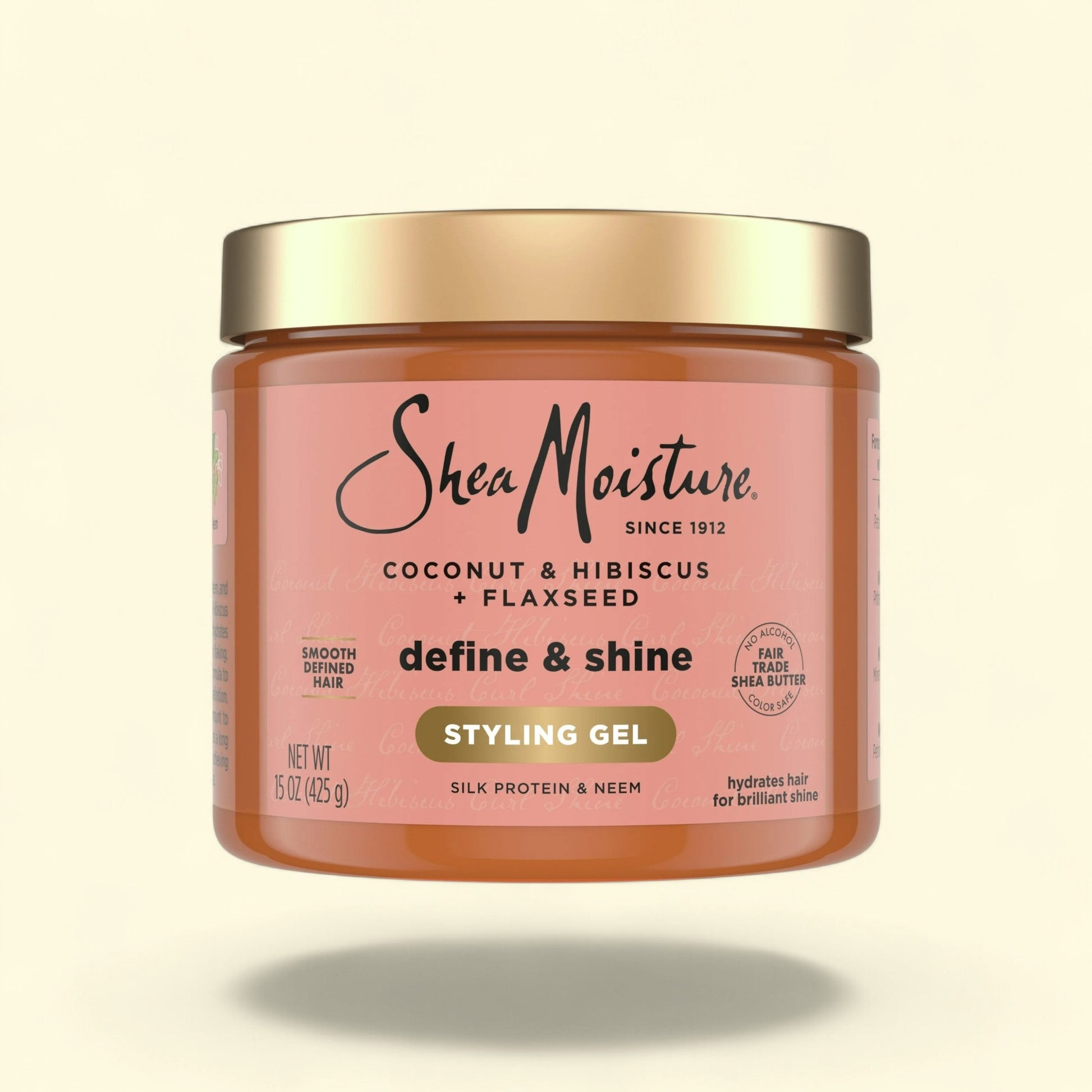 SheaMoisture Styling Gel + Flaxseed Coconut & Hibiscus, 15 oz — authentic US product shipped worldwide by Treatspree