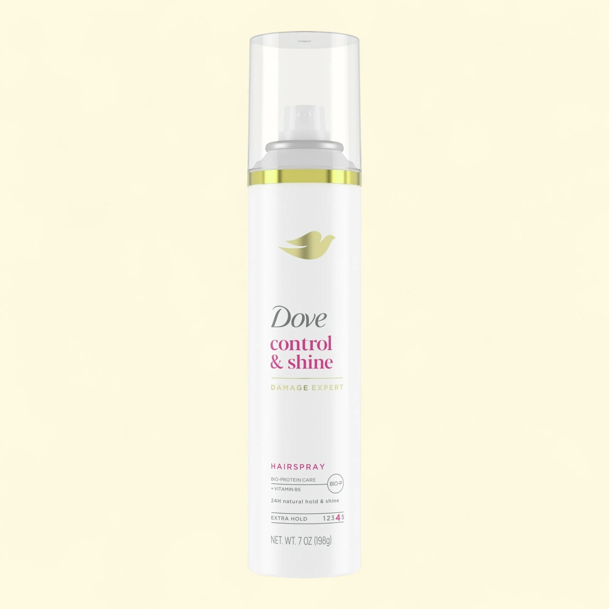 Dove control & shine hairspray