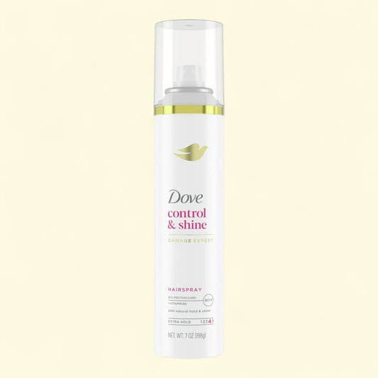 Dove control & shine hairspray