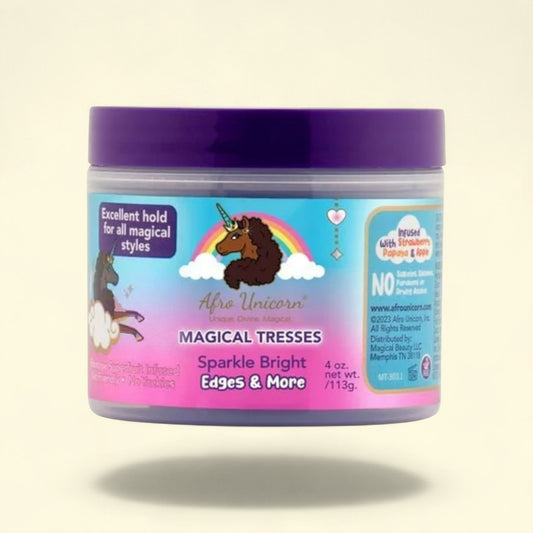 Afro Unicorn Magical Tresses Sparkle Bright Edges & More, 4oz — authentic US product shipped worldwide by Treatspree