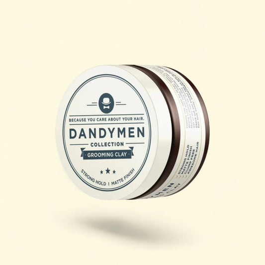 Dandymen Collection Men's Hair Grooming Clay, Strong Hold, Tobacco ... — authentic US product shipped worldwide by Treatspree