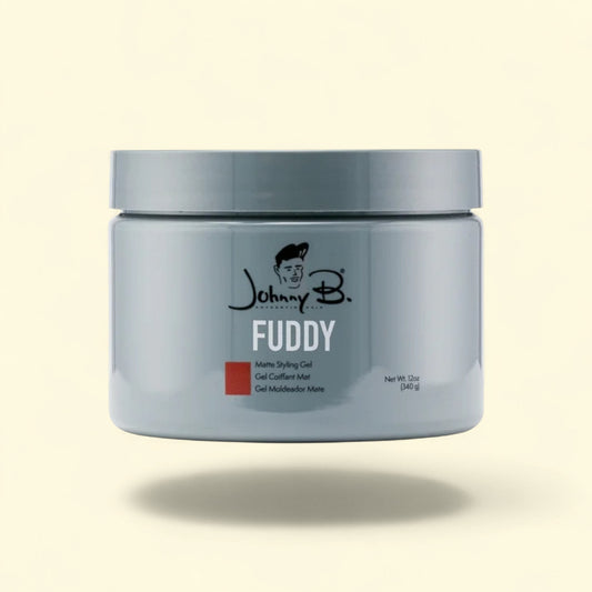 Johnny B Fuddy Strong Matte Hair Styling Gel, 12 oz. — authentic US product shipped worldwide by Treatspree