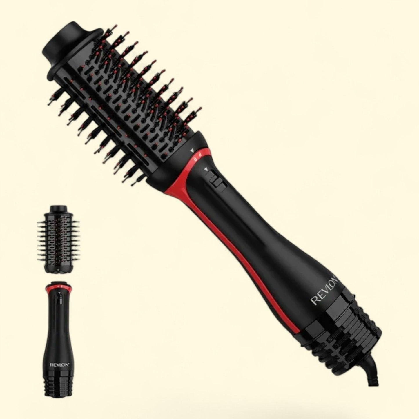 Revlon One-Step Volumizer PLUS Hair Dryer and Hot Air Brush, Black,2-in-1 set