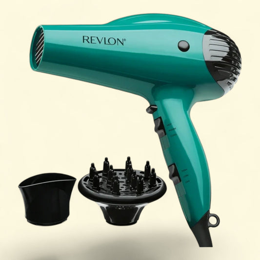 Revlon Hair Dryer, 1875W, Green, 3-in-1 set