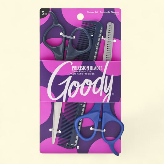 Goody Style Kit, Hair Cutting Shears Thinning Shears And Comb,3-in-1 set