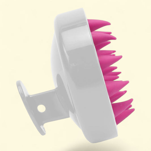 S&T INC. Shampoo Scalp Massager, Silicone Bristles, 3 inch Diameter, 1 pack