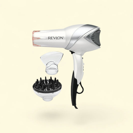 Revlon Hair Dryer, 1875W, White, 3-in-1 set — authentic US product shipped worldwide by Treatspree