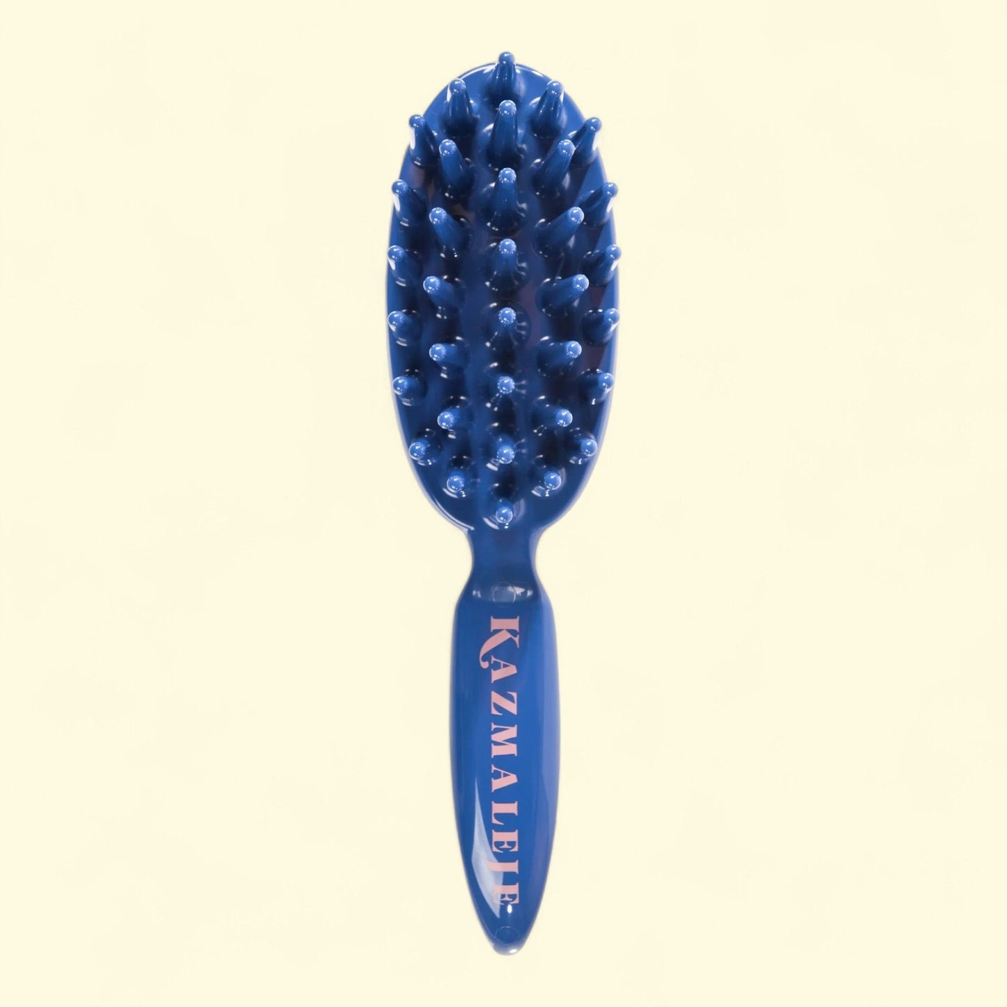 KAZMALEJE Kurls Plus Wide Tooth Paddle Brush, Cobalt, (Single Unit)