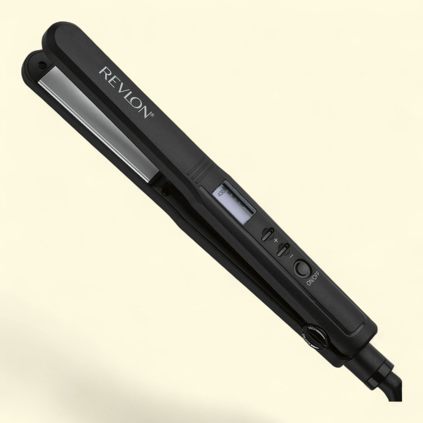 Revlon Perfect Heat Ceramic Digital Flat Iron, 1" Black, (Single Unit)