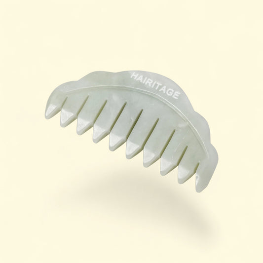 Hairitage Good Vibes Jade Comb Scalp Massager, 1 PC — authentic US product shipped worldwide by Treatspree