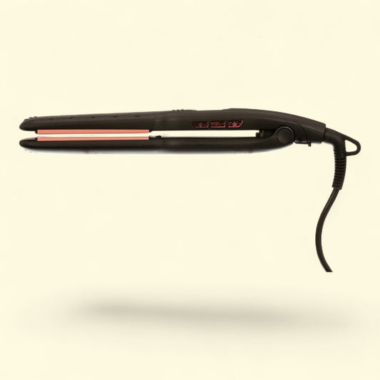 Kim Kimble Professional 2" Ceramic Tourmaline Flat Iron Hair Straightener, Black, (Single Unit)