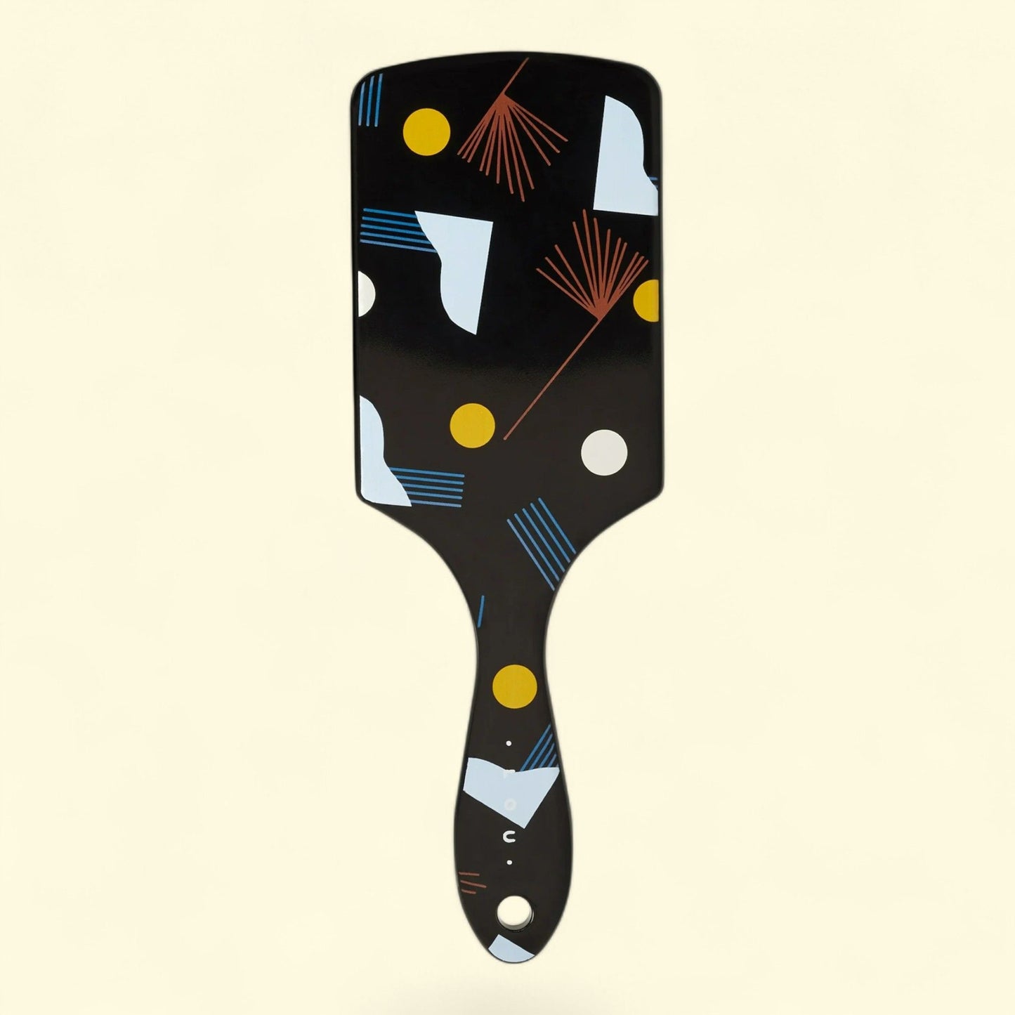 Goody Tru X Hola Lou Collab Ouchless Detangling Printed Paddle Brush, Black, 1 CT