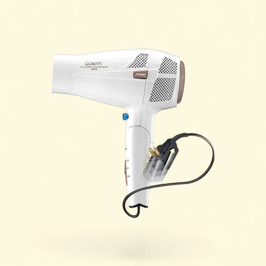 Conair Compact Hair Dryer, Double Ceramic, 2 Speed, 1875 Watt, Whit... — authentic US product shipped worldwide by Treatspree