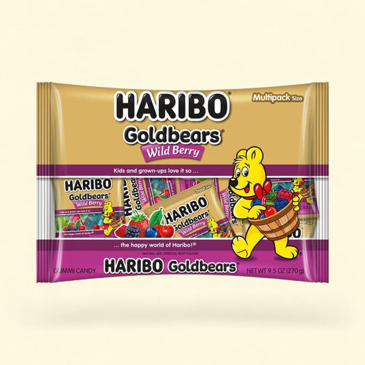 HARIBO Goldbears Wildberry Halloween Gummy Candy - 9.5oz Bag — authentic US product shipped worldwide by Treatspree
