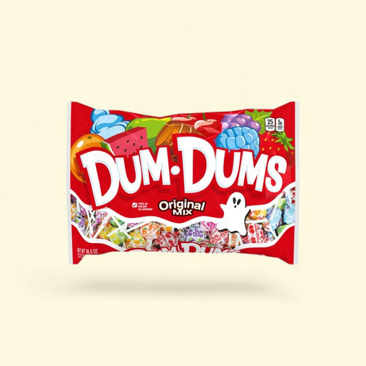 Dum Dums Original Mix Halloween Lollipops & Suckers, 18.5 oz Bag — authentic US product shipped worldwide by Treatspree