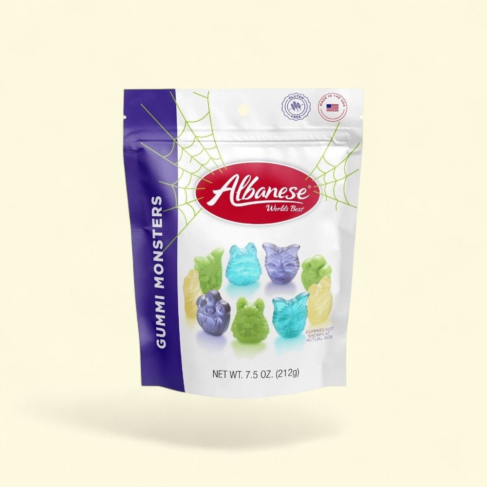 Albanese World's Best Halloween Gummi Monsters Candy, 7.5 oz — authentic US product shipped worldwide by Treatspree