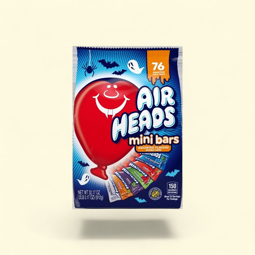 AirHeads Mini Bars Candy Bulk Variety Bag, 76 Count — authentic US product shipped worldwide by Treatspree