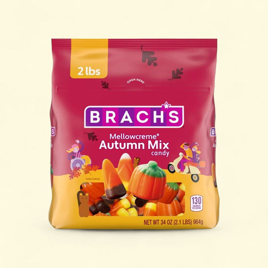 Brach's Halloween Autumn Mix Mellowcreme Candy, 34 oz — authentic US product shipped worldwide by Treatspree