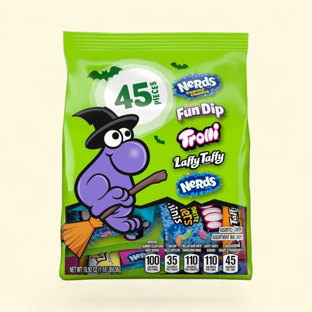 Nerds Halloween Trick-or-Treat Variety Bag, 45 Count — authentic US product shipped worldwide by Treatspree