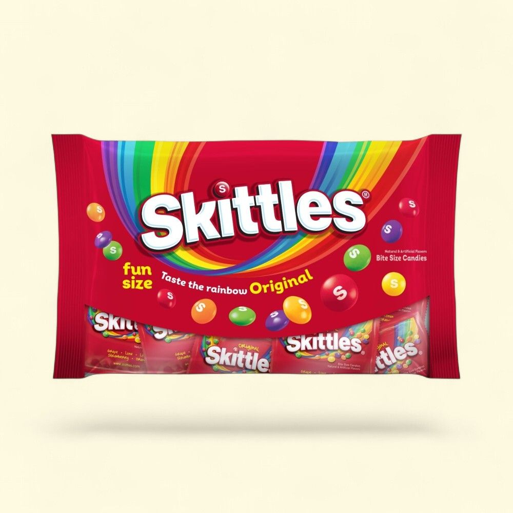 Skittles Original Fun Size Halloween Candies, 9.65 oz Bag — authentic US product shipped worldwide by Treatspree