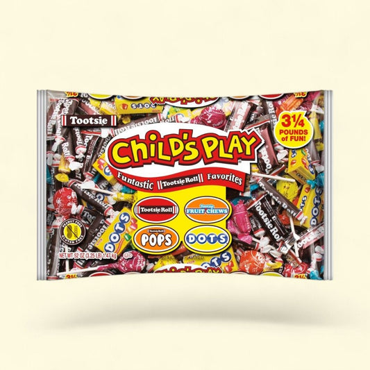 Tootsie Roll Child's Play Assorted Favorites Halloween Candy Bag 52 oz — authentic US product shipped worldwide by Treatspree