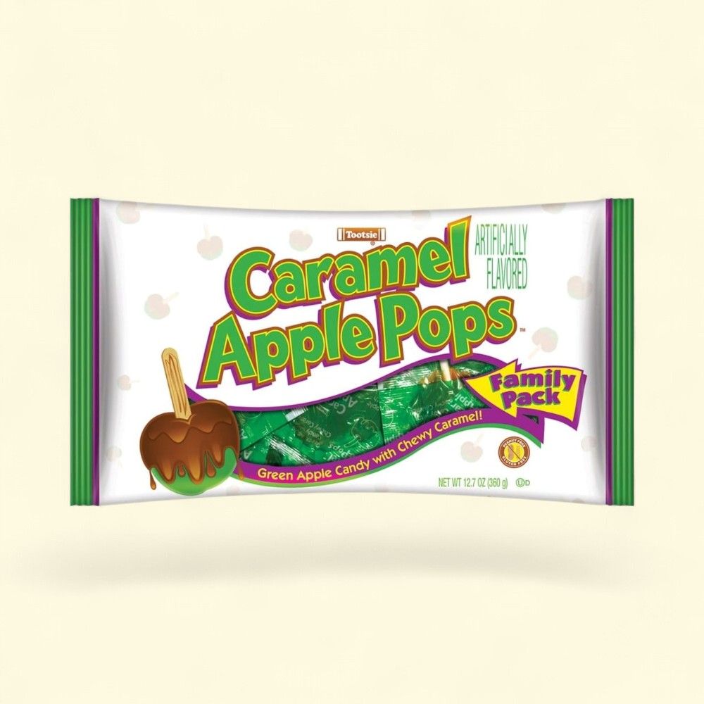 Tootsie Caramel Apple Pops Family Pack Candy — authentic US product shipped worldwide by Treatspree