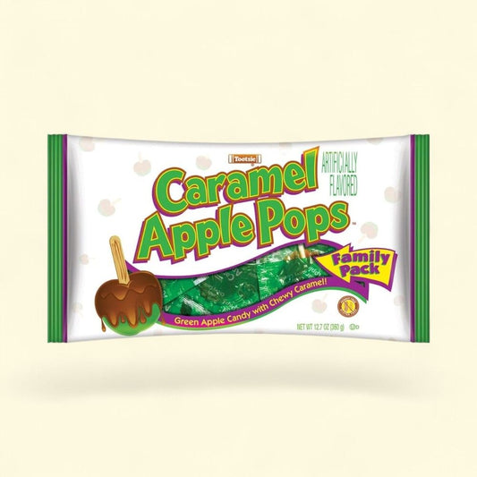 Tootsie Caramel Apple Pops Family Pack Candy — authentic US product shipped worldwide by Treatspree
