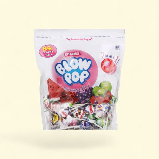 Charms Blow Pop Assorted Flavors Lollipops, 85 Count — authentic US product shipped worldwide by Treatspree