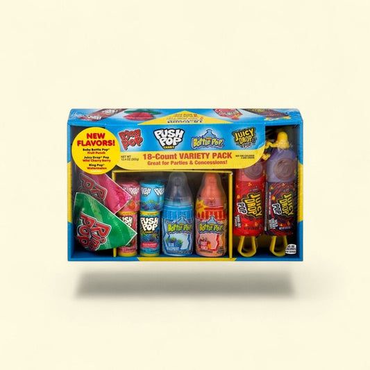 Ring Pop Assorted Candy Lollipops Variety Pack, 18 Ct — authentic US product shipped worldwide by Treatspree