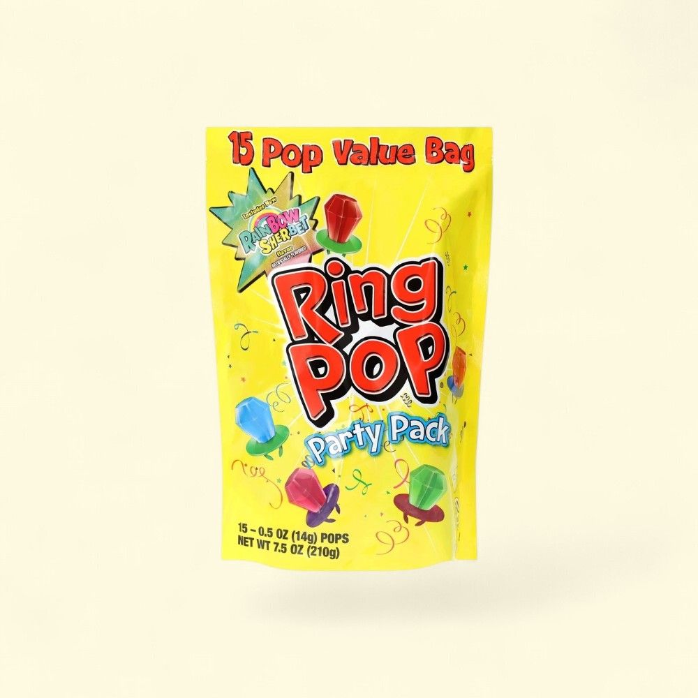 Ring Pop Assorted Flavor Lollipops, 15 Count — authentic US product shipped worldwide by Treatspree