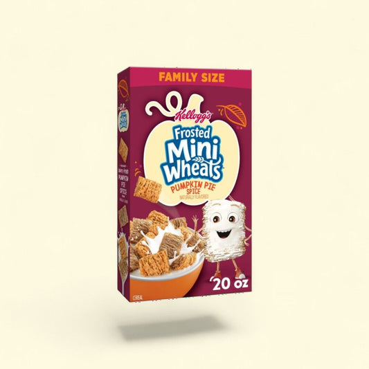 Kellogg's Frosted Mini-Wheats Pumpkin Spice Cereal - 20oz — authentic US product shipped worldwide by Treatspree