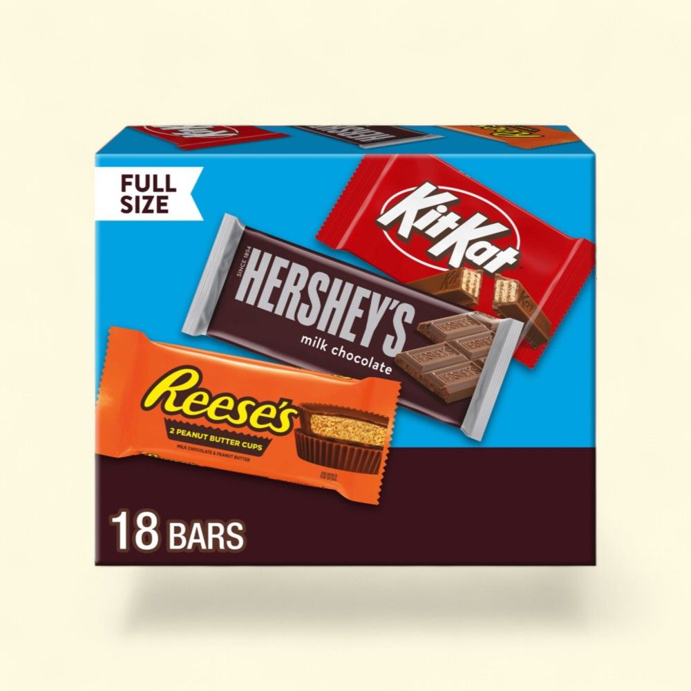 Hershey's, Kit Kat & Reese's Assorted Milk Chocolate Candy Box — authentic US product shipped worldwide by Treatspree