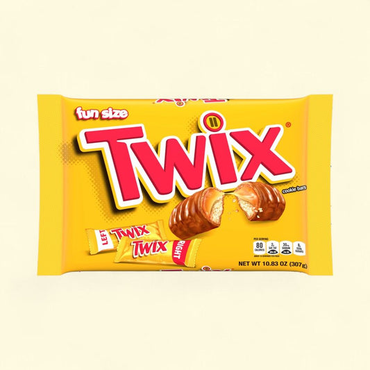 Twix Fun Size Caramel Cookie Chocolate Bars, 10.83 oz Bag — authentic US product shipped worldwide by Treatspree