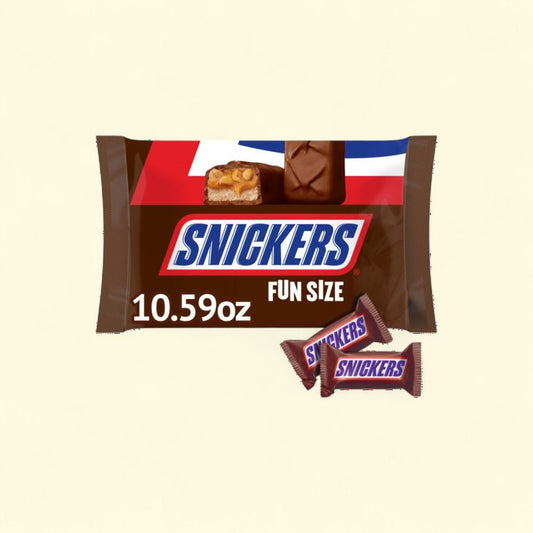 Snickers Fun Size Chocolate Bars - 10.59 oz (300g) — authentic US product shipped worldwide by Treatspree