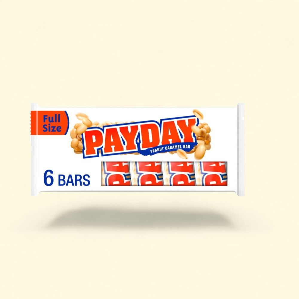 Payday Peanut Caramel & Candy Bar, 1.85 oz (6 Count) — authentic US product shipped worldwide by Treatspree